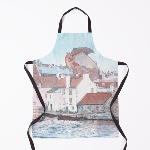 Item preview, Dragon Attack on Pittenweem designed and sold by Moti Black.