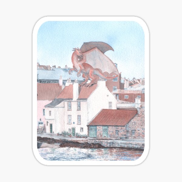Dragon Attack on Pittenweem Sticker