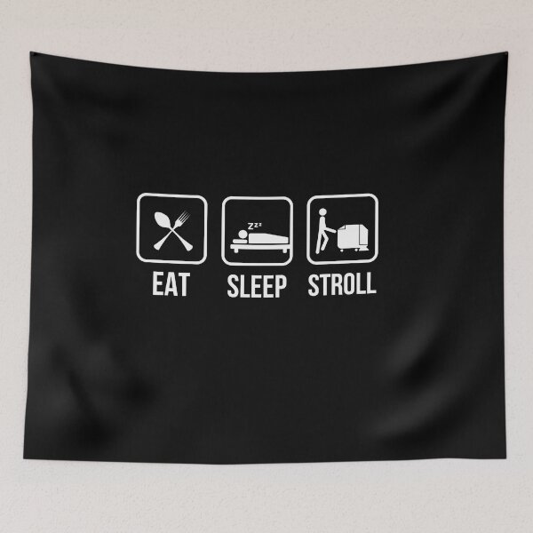 Item preview, Eat Sleep Stroll Gift For Custodian designed and sold by AwesomeWorld1.