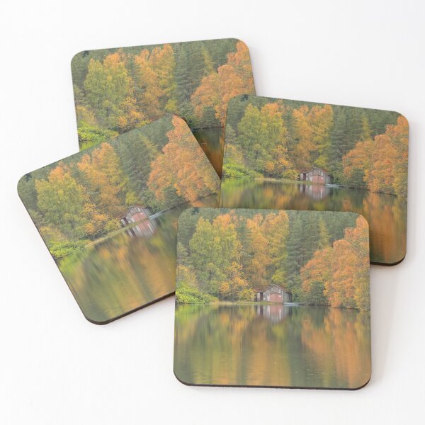 Item preview, Autumn colours reflected on the Scottish loch designed and sold by chanonry.