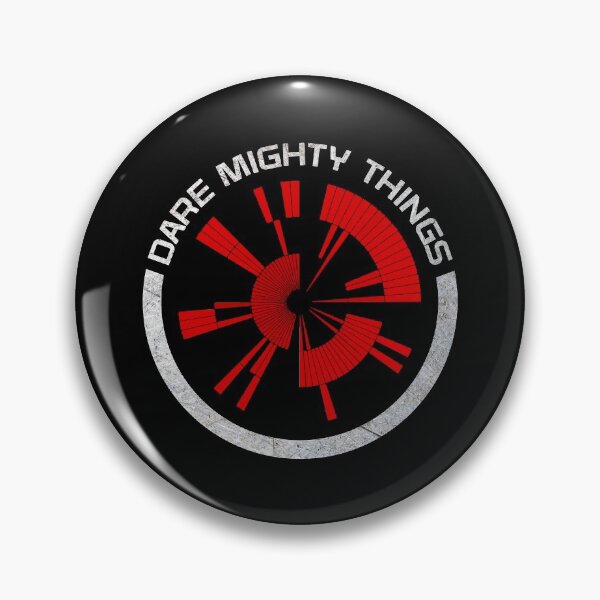 Item preview, Dare Mighty Things red circle designed and sold by Mandeep68.