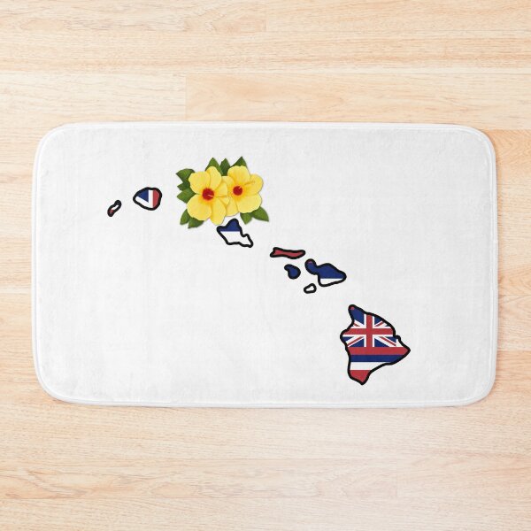 Item preview, State of Hawaii Flag with State Flower Yellow Hibiscus designed and sold by Gsallicat.