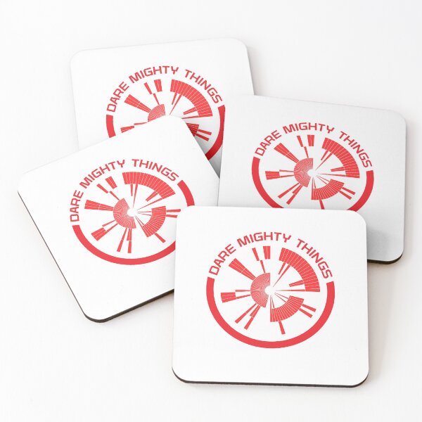 Item preview, Dare Mighty Things red circle designed and sold by Mandeep68.