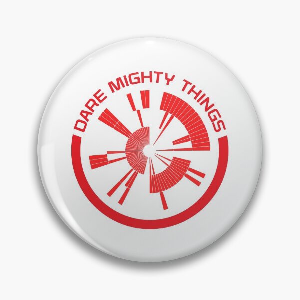 Item preview, Dare Mighty Things red circle designed and sold by Mandeep68.
