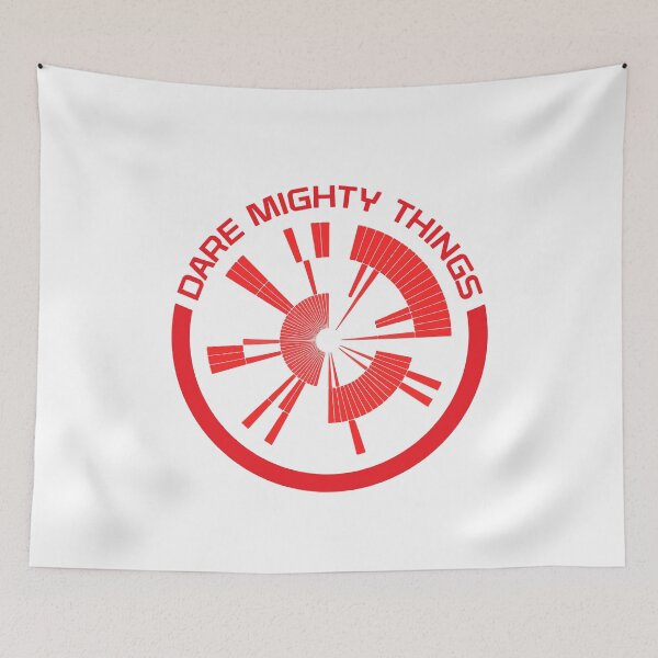 Item preview, Dare Mighty Things red circle designed and sold by Mandeep68.