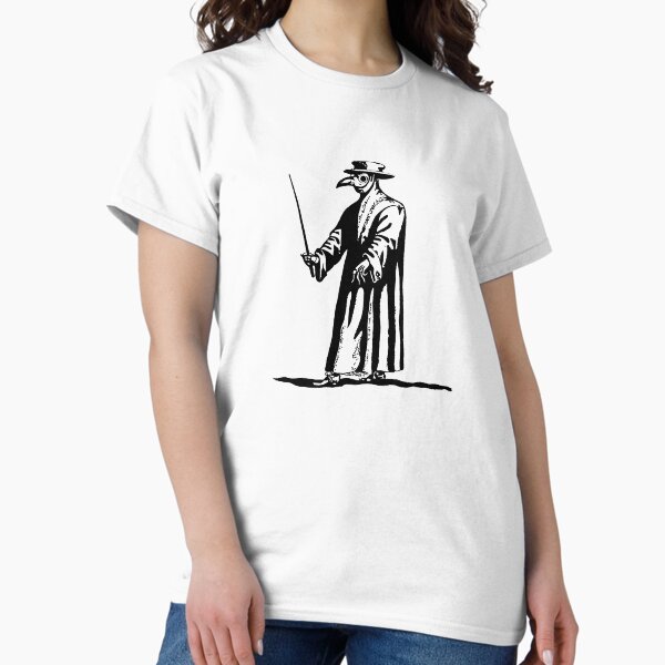 Item preview, Plague Doctor - Dr. Beak - Black Death - Blackline designed and sold by Braindeadbert.