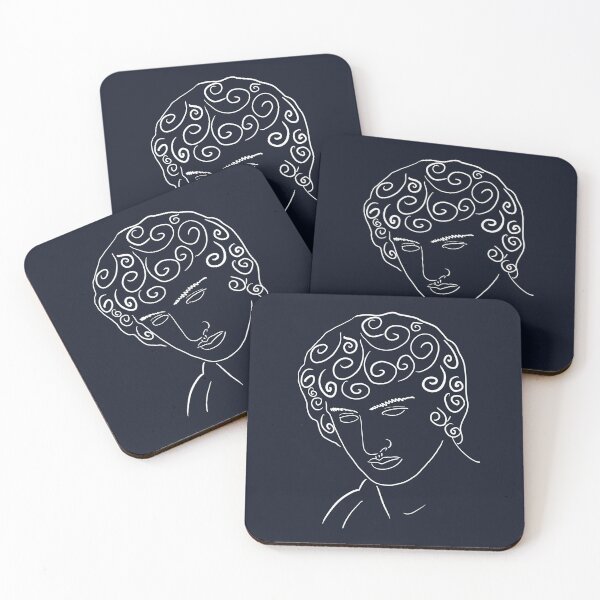 Item preview, Greek statue Line art minimalist illustration designed and sold by iliketeas.