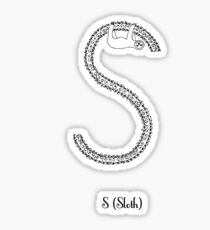 S is for Sloth Sticker