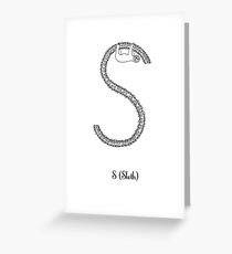 S is for Sloth Greeting Card