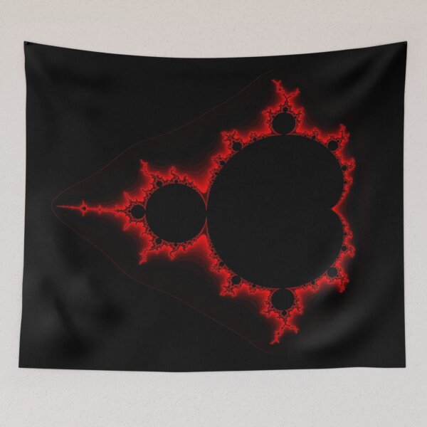 Item preview, Red Black Mandelbrot v002 designed and sold by Rupert Russell.