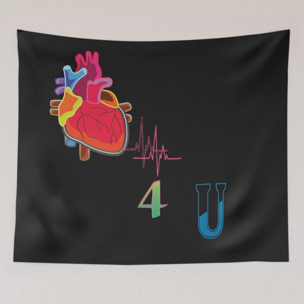 Item preview,  Heart Beats For You on black designed and sold by alayal57.