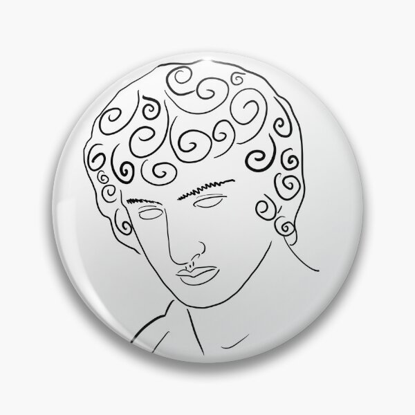 Item preview, Greek statue Line art minimalist illustration designed and sold by iliketeas.