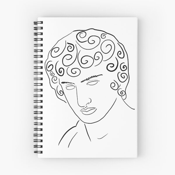 Item preview, Greek statue Line art minimalist illustration designed and sold by iliketeas.