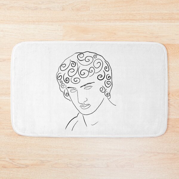 Item preview, Greek statue Line art minimalist illustration designed and sold by iliketeas.