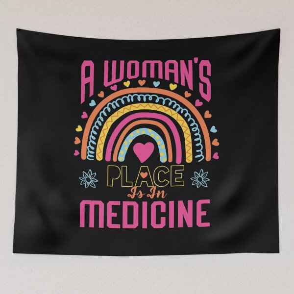 Item preview, A Woman's Place Is In Medicine Funny Doctor Shirt, Funny Nursing, Medical ,Medical School,Med Student designed and sold by ADAMYASS.