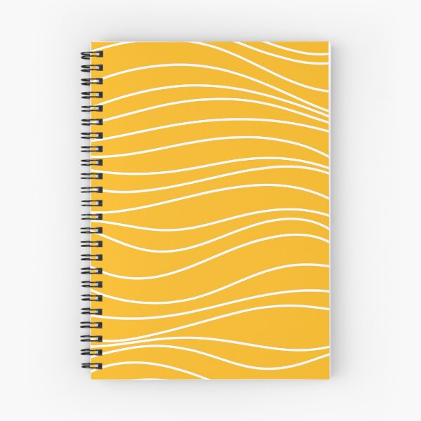 Item preview, Marigold Waves - Minimalist Abstract Line Pattern in Marigold and White designed and sold by kierkegaard.