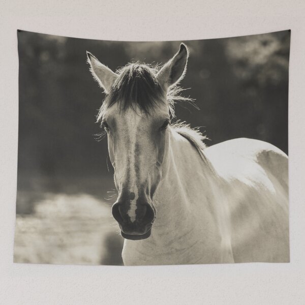 Item preview, Horse Portrait - Black and White designed and sold by anafrancisconi.