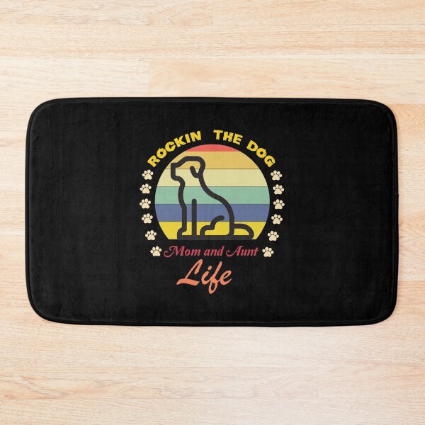 Item preview, Rockin' The Dog Mom and Aunt Life - Dog Lovers - Adult Humor Graphic Novelty Sarcastic Funny Dog -Retro Dog  designed and sold by FELTA.