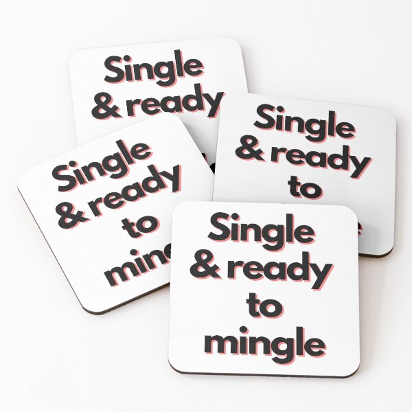 Item preview, Single & Ready to Mingle Fun Slogan designed and sold by IrishQuirk2021.