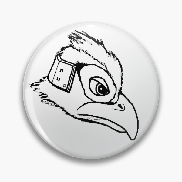 Item preview, Falco Line-Art (black lines, white fill) designed and sold by atom-sgt.