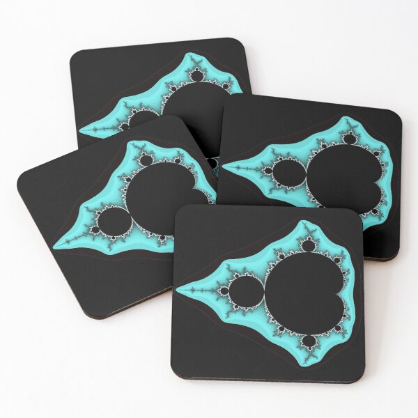 Item preview, Cyan / Black Mandelbrot designed and sold by Rupert Russell.