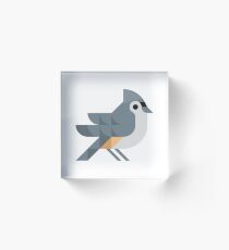 Tufted Titmouse Acrylic Block