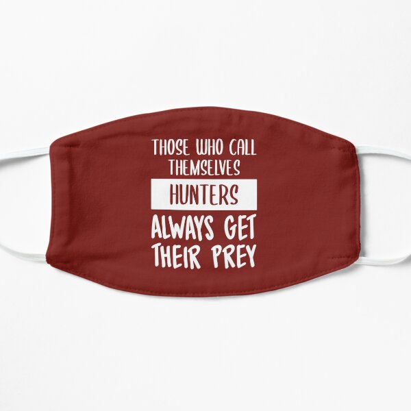Hunters Always Get Their Prey (Dark Red BG) Flat Mask