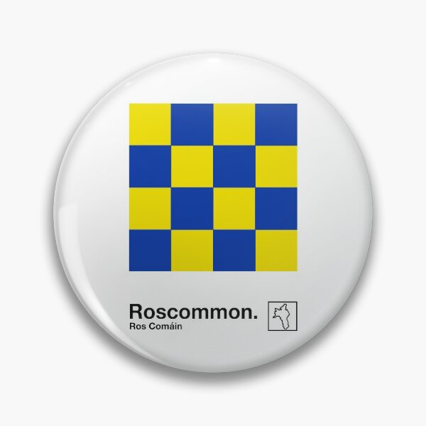 Item preview, County Roscommon / Original Retro Style Minimalist Poster Design designed and sold by AestheticNow.