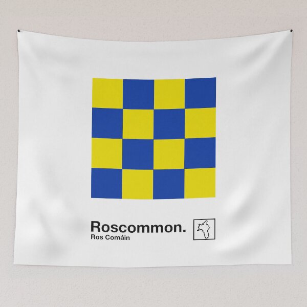 Item preview, County Roscommon / Original Retro Style Minimalist Poster Design designed and sold by AestheticNow.