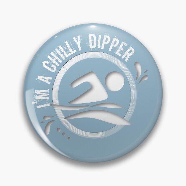 Item preview, Wild open water swimming, winter bathers and surfers.  Chilly Dipper for swimmer swim lovers. Caroline Laursen Original designed and sold by Caroline Laursen.