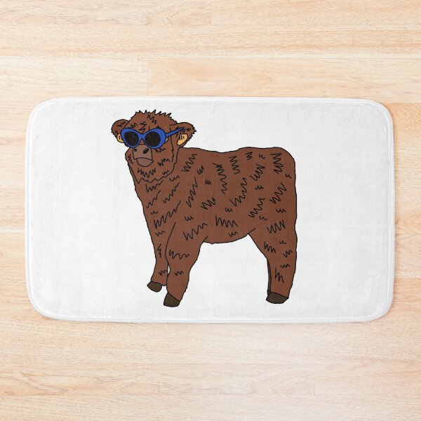 Item preview, Cool fluffy cow designed and sold by PeachCatDesigns.