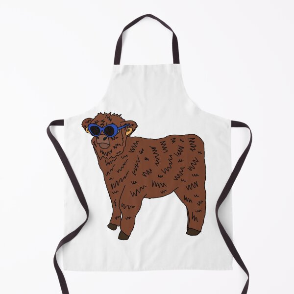 Item preview, Cool fluffy cow designed and sold by PeachCatDesigns.