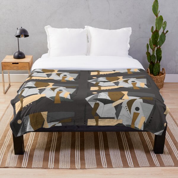 Item preview, Formas geométricas abstractas modernas en gris designed and sold by zaphco.