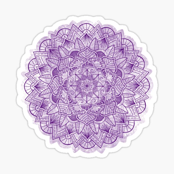 Simple Purple Mandala Sticker
