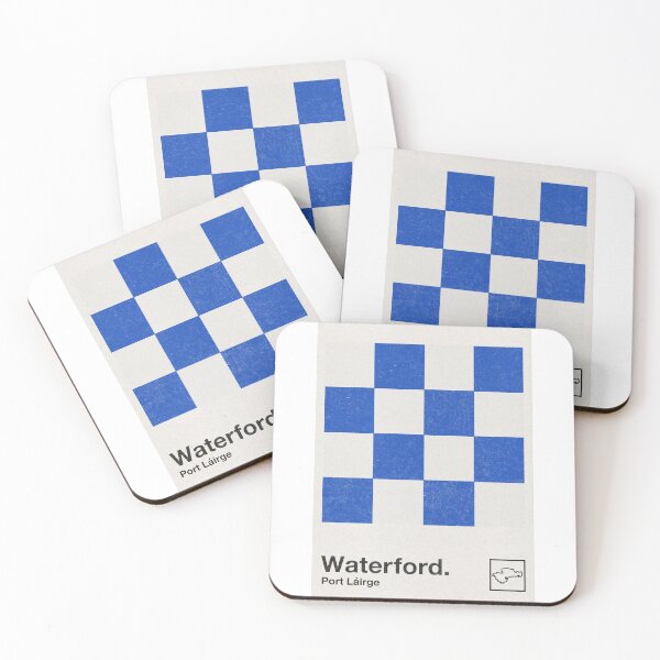 Item preview, County Waterford, Ireland - Retro Style Minimalist Poster Design  designed and sold by AestheticNow.