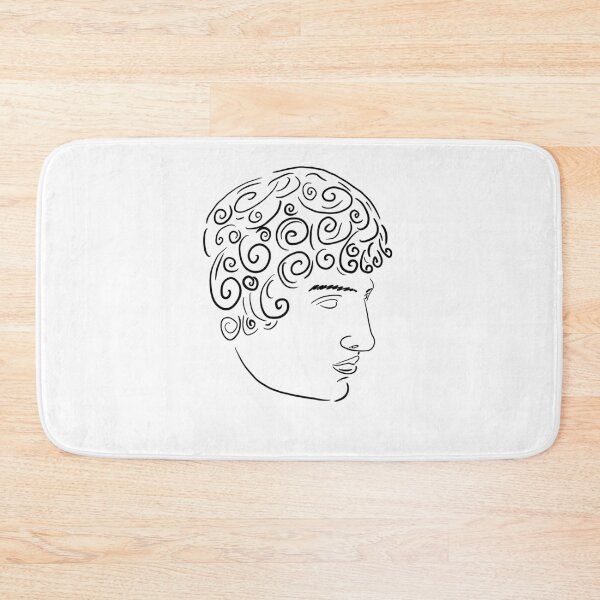Item preview, Apollo Greek statue Line art minimalist illustration designed and sold by iliketeas.