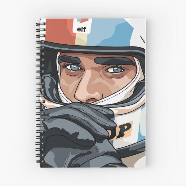 Item preview, "Ready To Race" François Cevert F1 1973 T-Shirt designed and sold by AbidoeTees.