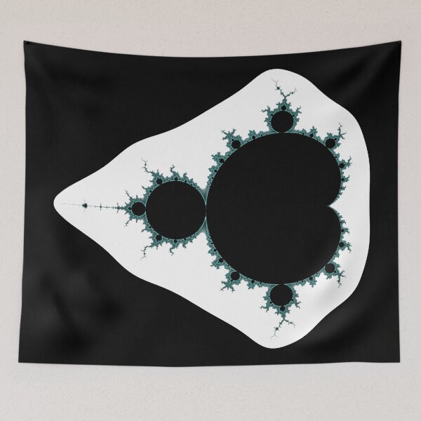 Item preview, Cyan / Black Mandelbrot 002 designed and sold by Rupert Russell.