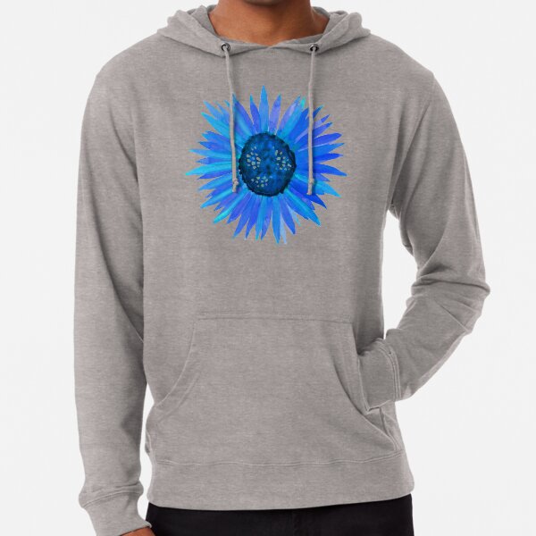 Blue Flower by Linda Sholberg Lightweight Hoodie