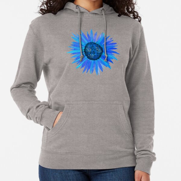Blue Flower by Linda Sholberg Lightweight Hoodie