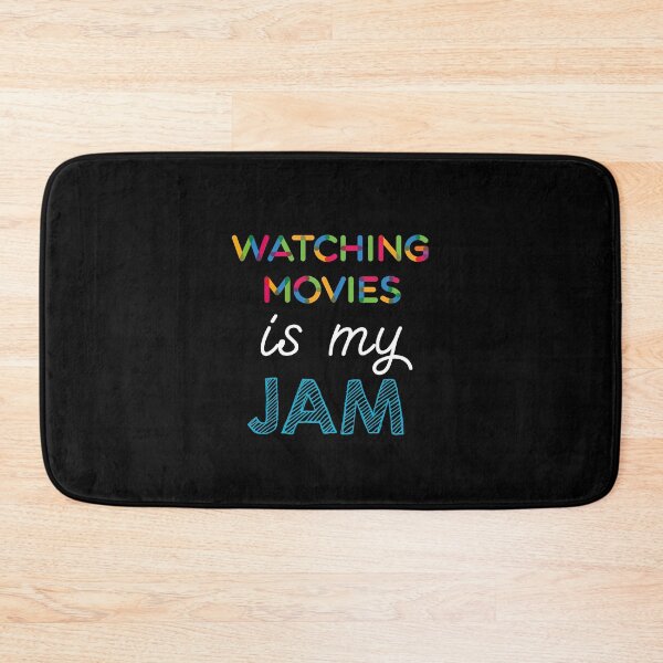 Item preview, Watching Movies is my Jam. Funny Watching Movies Design designed and sold by Custom365.