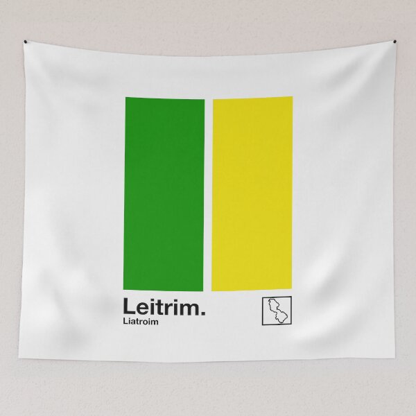 Item preview, County Leitrim / Original Retro Style Minimalist Poster Design designed and sold by AestheticNow.
