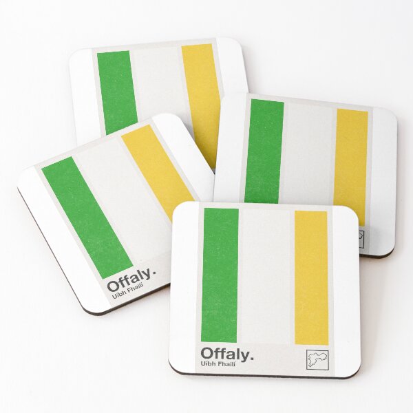 Item preview, County Offaly, Ireland - Retro Style Minimalist Poster Design  designed and sold by AestheticNow.
