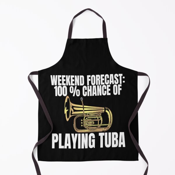 Item preview, Weekend Forecast 100% Chance Of Playing Tuba Player T Shirt Merch designed and sold by PRINTS2HOT.