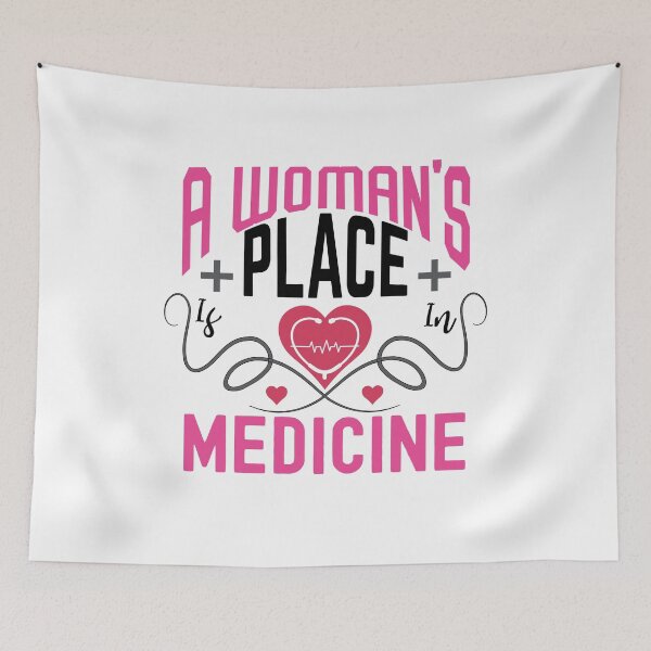 Item preview,  A Woman's Place Is In Medicine Funny Doctor, Funny Nursing, Medical ,Medical School,Med Student designed and sold by ADAMYASS.