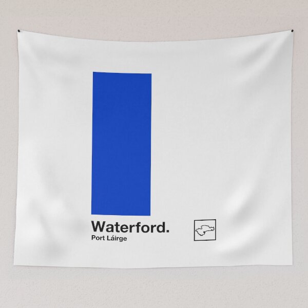 Item preview, County Waterford, Ireland - Retro Style Minimalist Poster Design  designed and sold by AestheticNow.