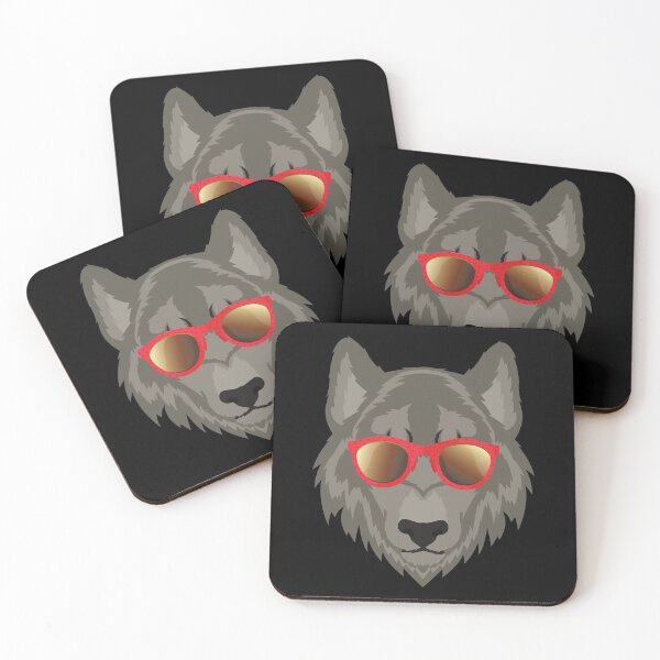 Item preview, Funny Cool Wolf Sunglasses Fashion Teen Daughter Son Sister Brother Husband Wife Boyfriend Girlfriend Gift designed and sold by BoomDesignsUS.