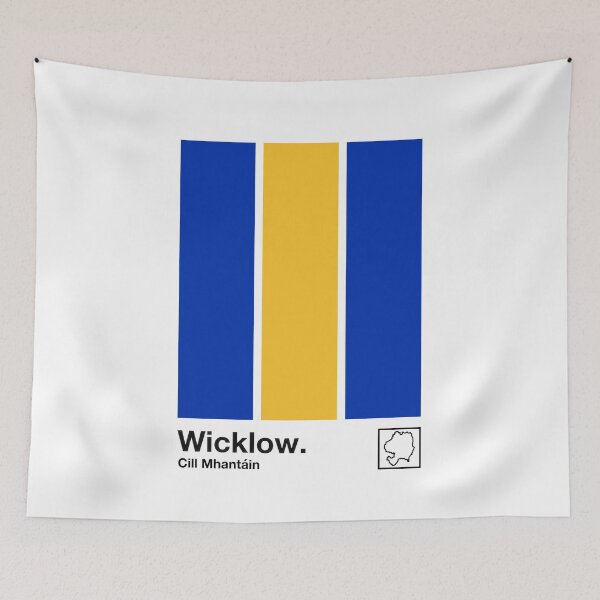 Item preview, County Wicklow, Ireland - Retro Style Minimalist Poster Design  designed and sold by AestheticNow.
