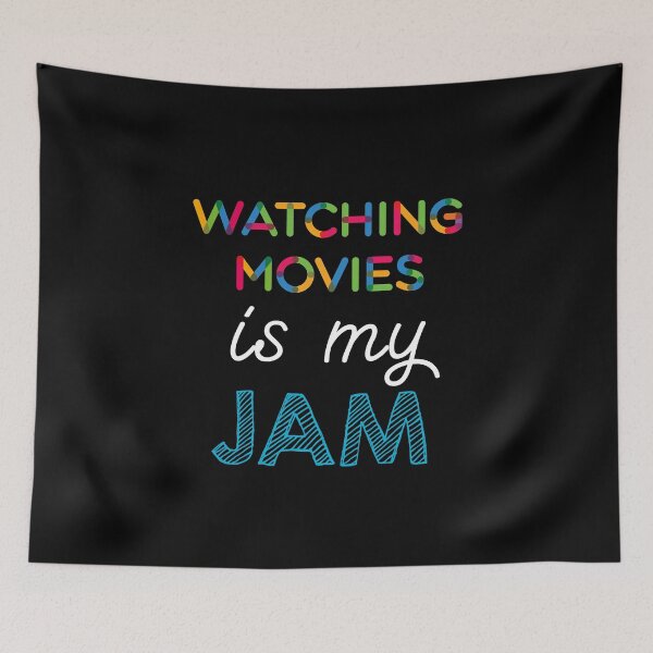 Item preview, Watching Movies is my Jam. Funny Watching Movies Design designed and sold by Custom365.