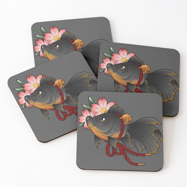 Item preview, black moor goldfish designed and sold by tinyfoxtattoo.